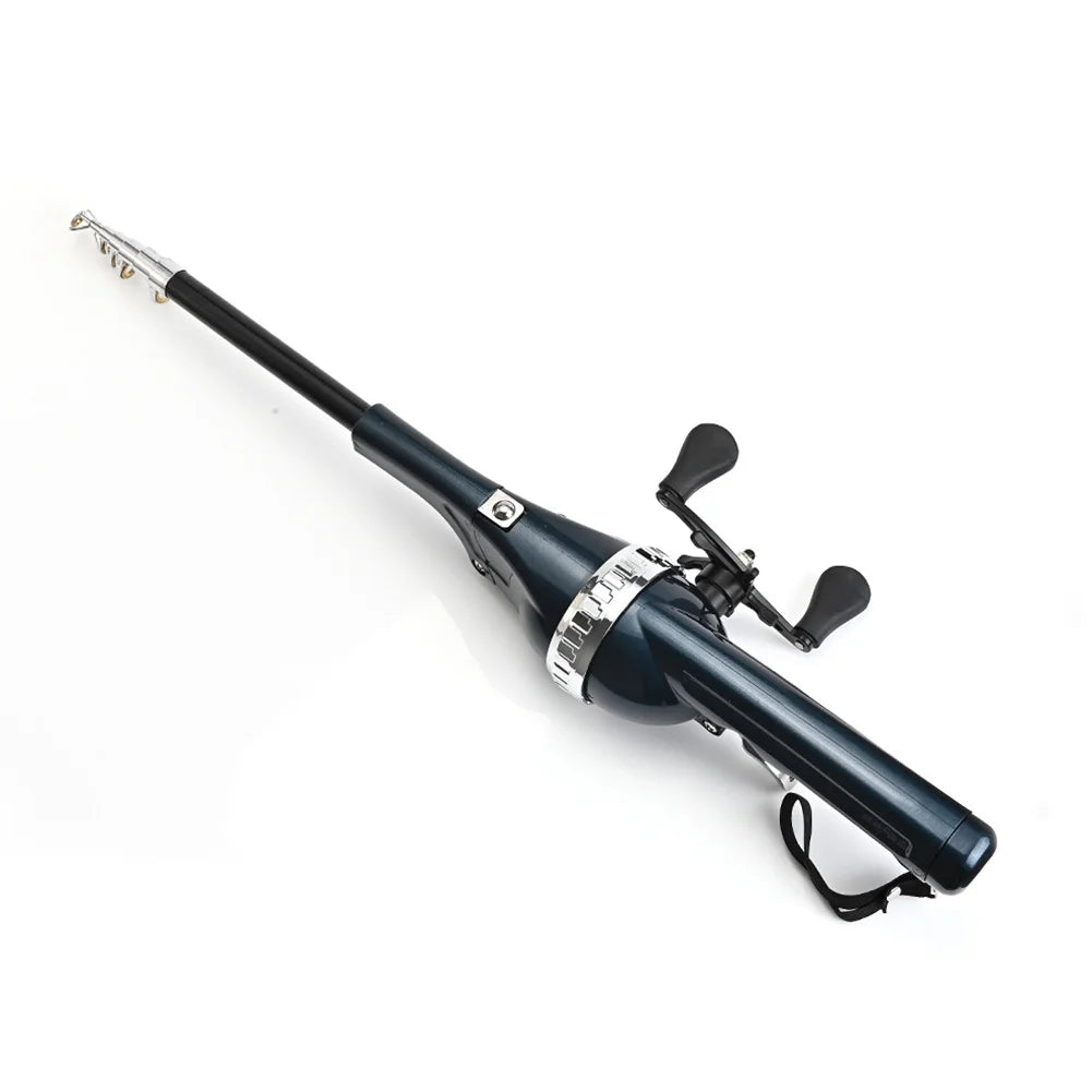 Portable Folding Travel Rods Telescopic Spinning Rod with Reel Line Sea Pole Carbon Fiber for Outdoor Fishing Gifts for Men