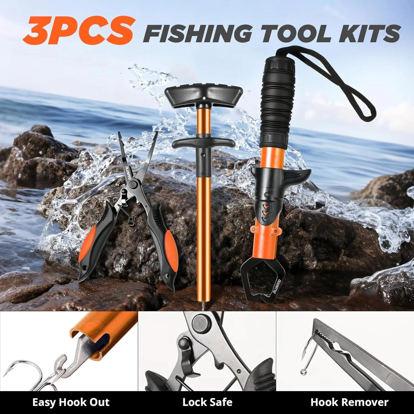 Waterproof Fishing Backpack with Rod Holder, Tackle Boxes, and Tool Kit - Ideal Gear for Anglers