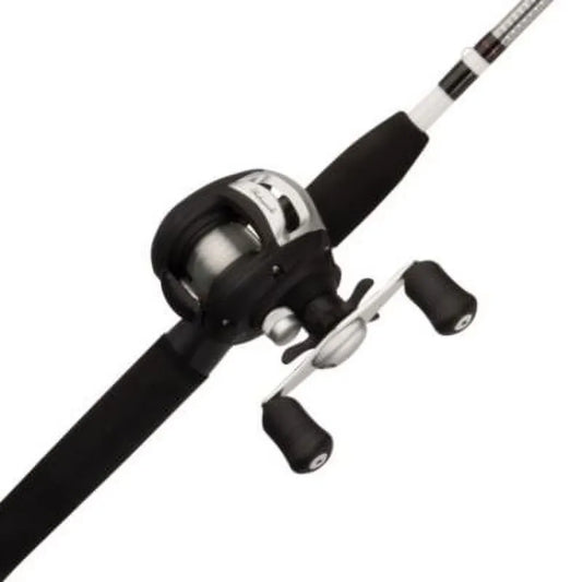 6 Foot Medium Power Baitcast Fishing Rod and Reel Combo Right Hand Retrieve Freshwater Saltwater for Bass Pike Musky