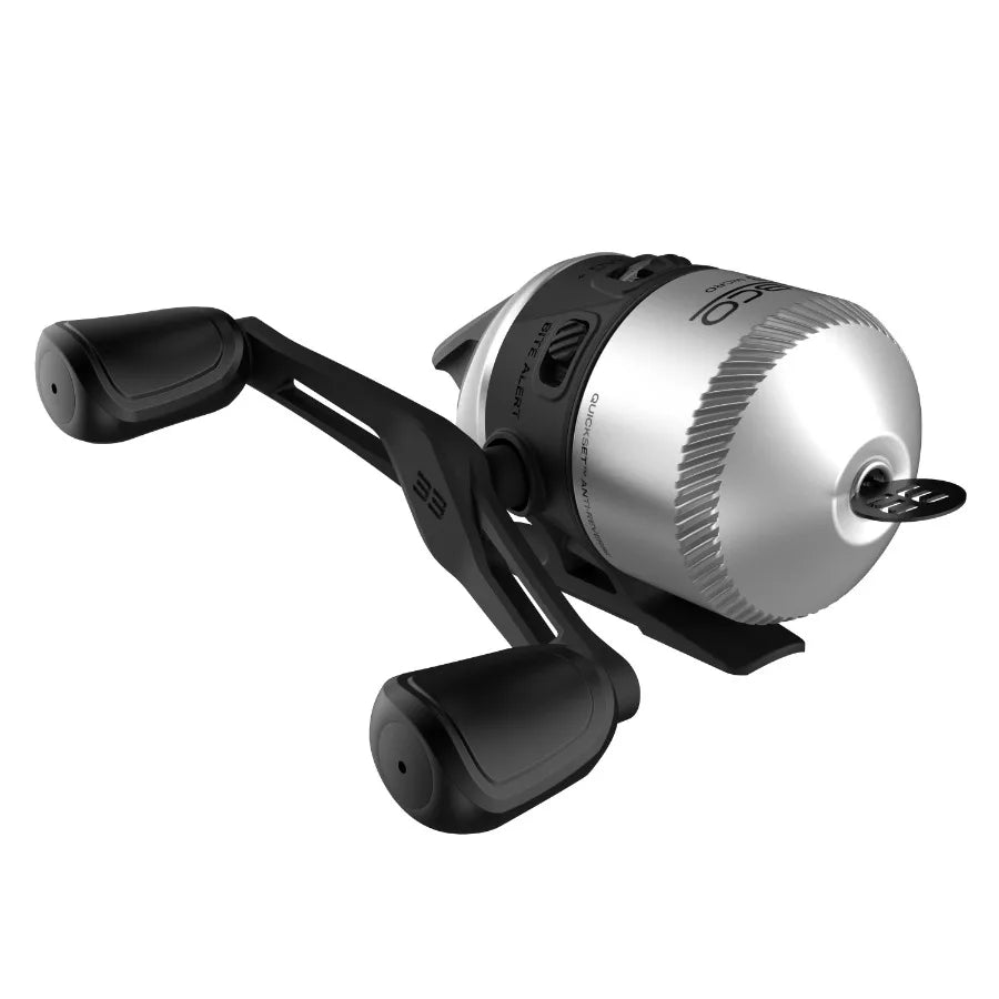 33 Micro Spincast Reel and Fishing Rod Combo 5-Foot 2-Piece Durable Fiberglass Fishing Pole Size 10 Reel QuickSet Anti-Reverse