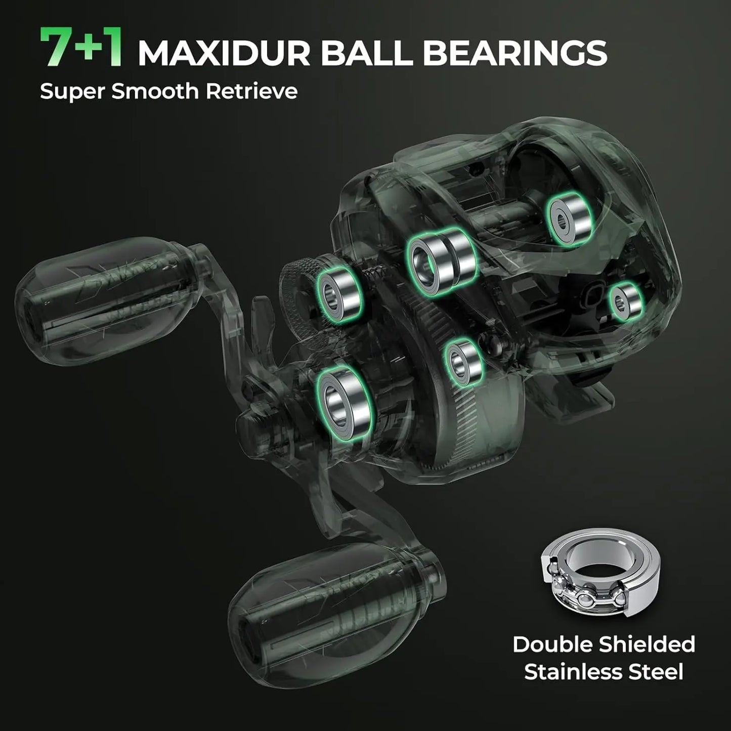 Twin-Tip Fishing Rod and Reel Combo, Spinning & Casting, IM6 Graphite Blanks, 2-Piece with Extra Tip