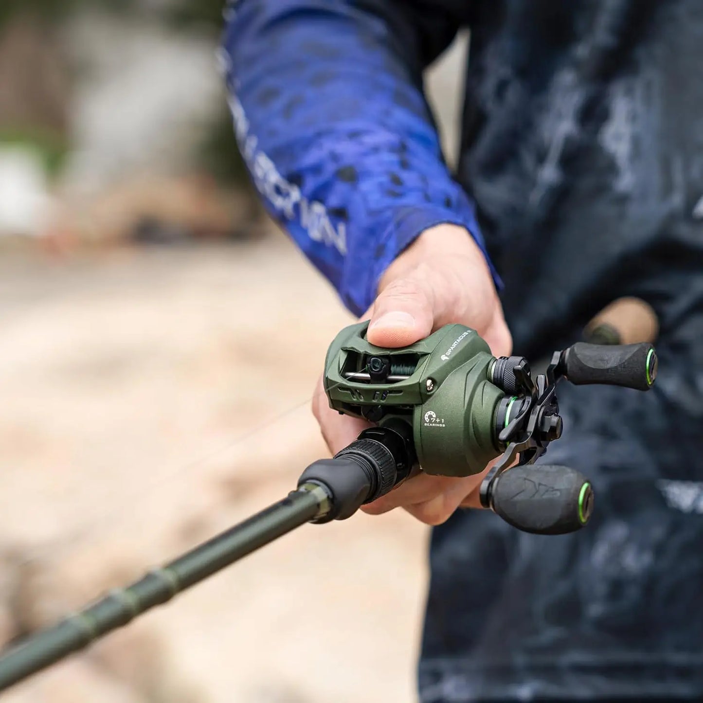 Twin-Tip Fishing Rod and Reel Combo, Spinning & Casting, IM6 Graphite Blanks, 2-Piece with Extra Tip