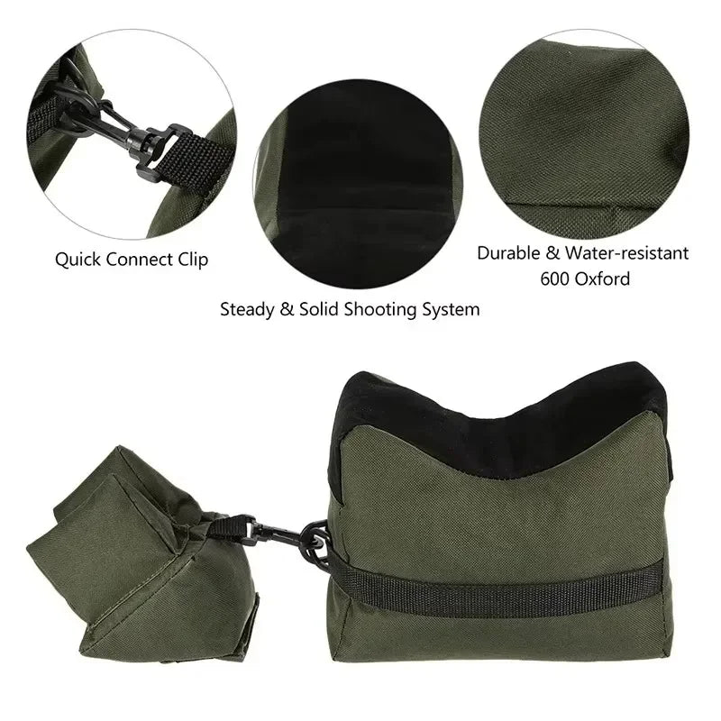 Outdoor sandbag, sandbag sight, sight car, support bag, hunting pillow, calibration clip, fixed bag
