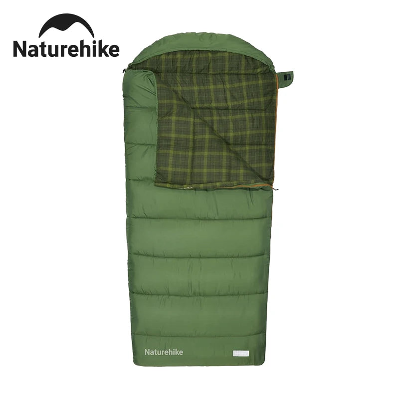 Naturehike Sleeping Bag for All Seasons Spring Autumn Outdoor Camping Warm Sleeping Bag Compression Sack Included